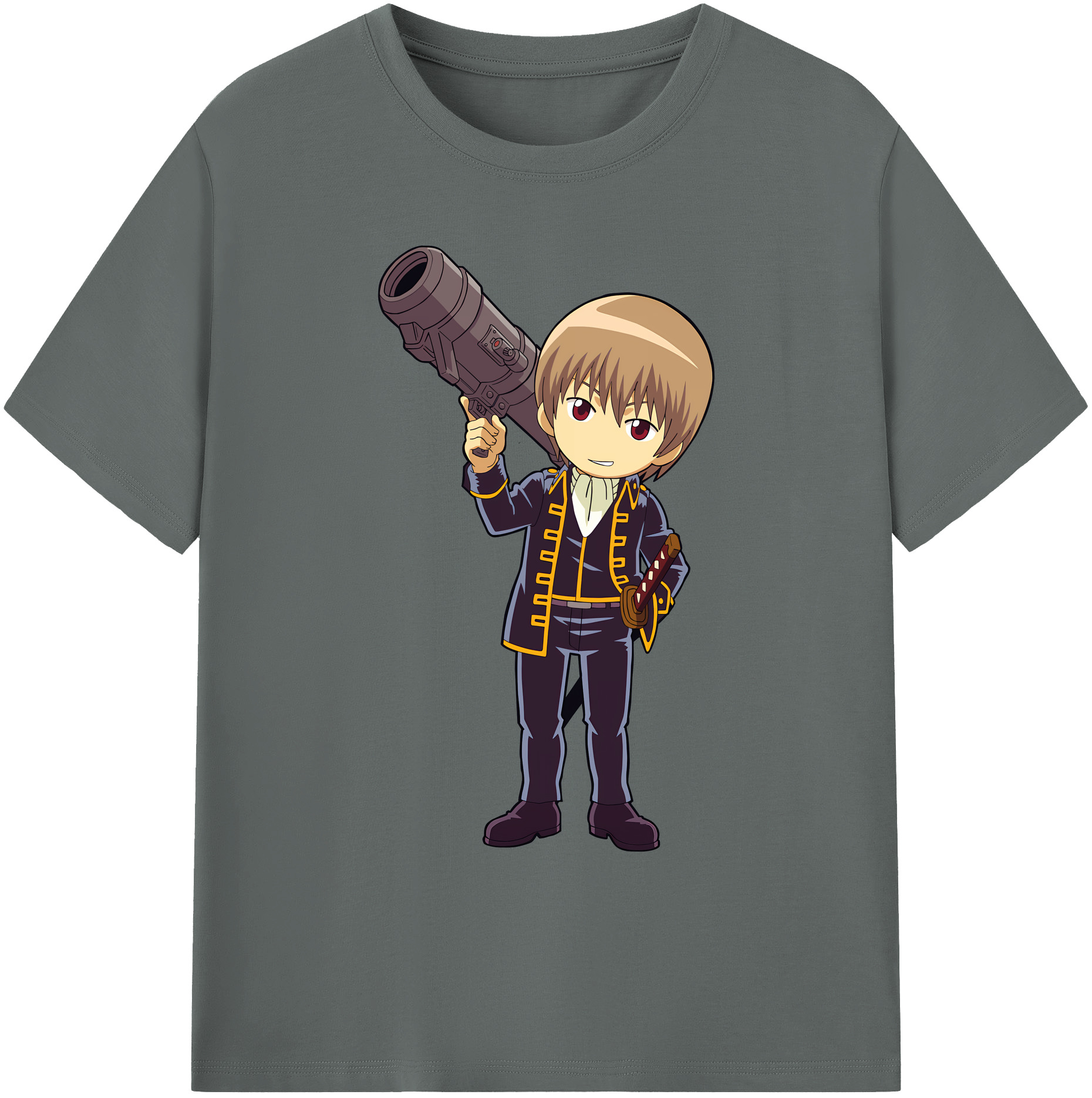 （画像用） ぎんたま 坂田銀時（さかたぎんとき） 神楽 志村新八（しむら しんぱち） GINTAMA Sakata Gintoki Kagura Shimura Shinpachi 綿100％ メンズ半袖Tシャツ｜肌触りやわらか＆通気性
